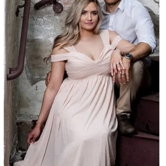 Lulu's Blush Pink Formal Maxi Dress Size M… - Picture 8 of 8